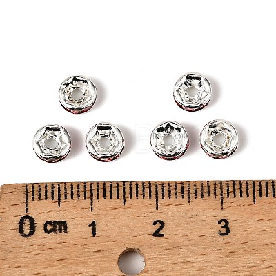 Brass Grade A Rhinestone Spacer Beads RB-A014-Z6mm-21S-1