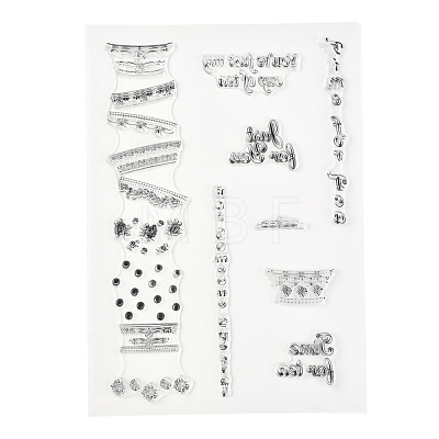 Silicone Clear Stamps DIY-A013-09-1