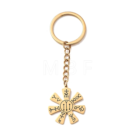 304 Stainless Steel Keychains KEYC-Z011-01G-1