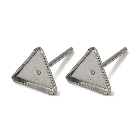 Tarnish Resistant 304 Stainless Steel Stud Earring Settings X-STAS-Q170-11-1