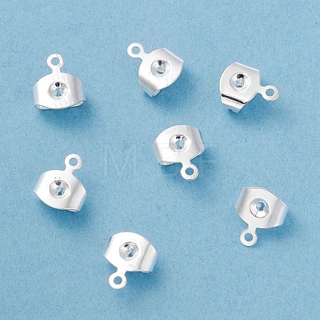 Brass Ear Nuts KK-P001-75S-1
