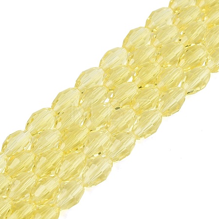 Transparent Glass Beads Strands GLAA-N071-01A-A02-1