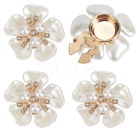 2 Pairs Alloy Rhinestone Cufflinks BUTT-CY0001-40-1