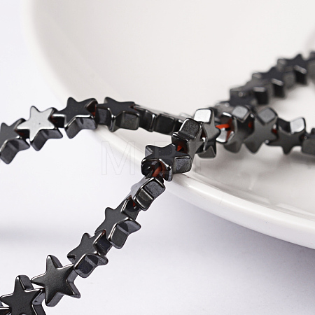 Non-Magnetic Synthetic Hematite Beads Strands G-D015-21-1