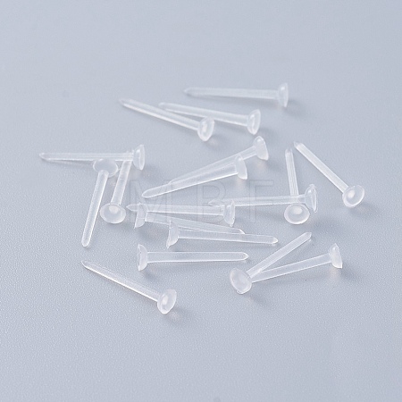 Eco-Friendly Plastic Stud Earring Findings KY-F009-08-A-1