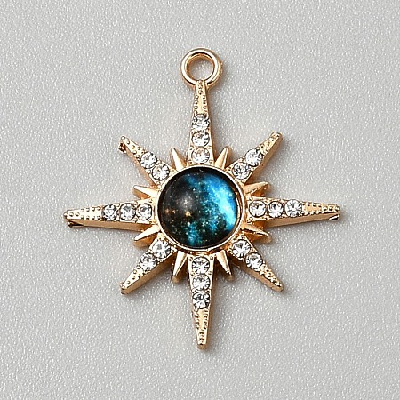 Alloy Rhinestone Pendants FIND-TAC0036-061G-01-1