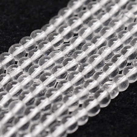 Natural Quartz Crystal Beads Strands X-G-D840-61-4mm-1