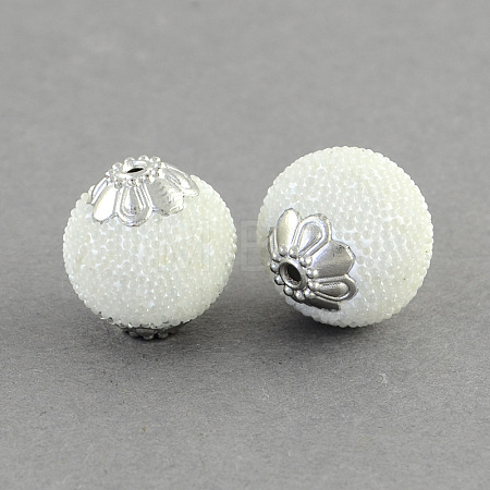 Round Handmade Indonesia Beads IPDL-R404-02-1