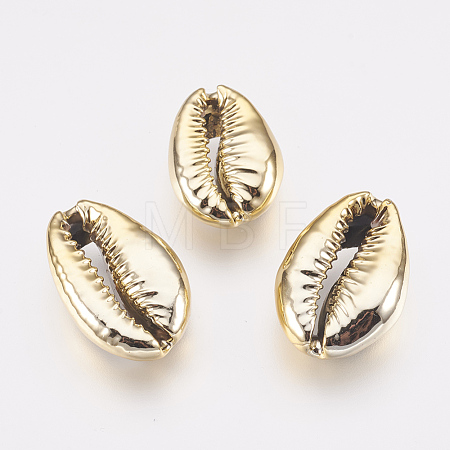 Electroplated Shell Beads BSHE-E024-01A-G-1