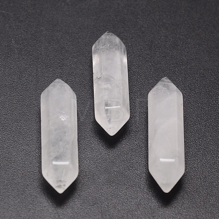 Natural Quartz Crystal Double Terminated Points Healing Stones G-K010-30mm-01-1