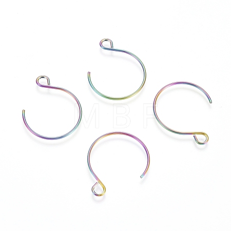 Ion Plating(IP) 304 Stainless Steel Earring Hooks STAS-L216-02A-M-1