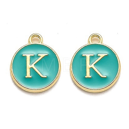 Golden Plated Alloy Enamel Charms LS-ENAM-Q437-15K-1