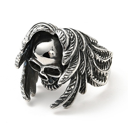 316 Stainless Steel Ring RJEW-C030-06E-AS-1