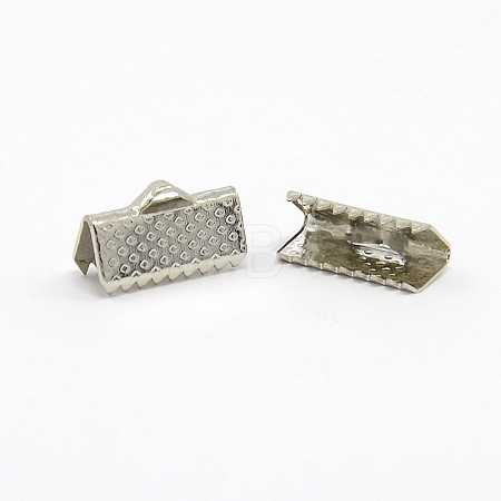 Iron Ribbon Crimp Ends X-E005Y-NF-1