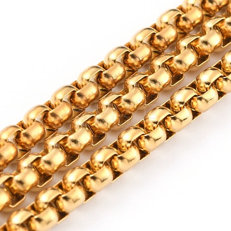 Ion Plating(IP) 304 Stainless Steel Box Chains CHS-B001-01G-1