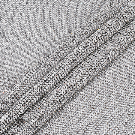 Aluminum Rhinestone Mesh Beaded Trim DIY-WH0750-412A-1