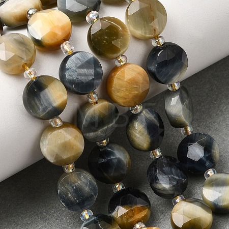 Dyed Natural Tiger Eye Beads Strands G-D105-A12-01-1