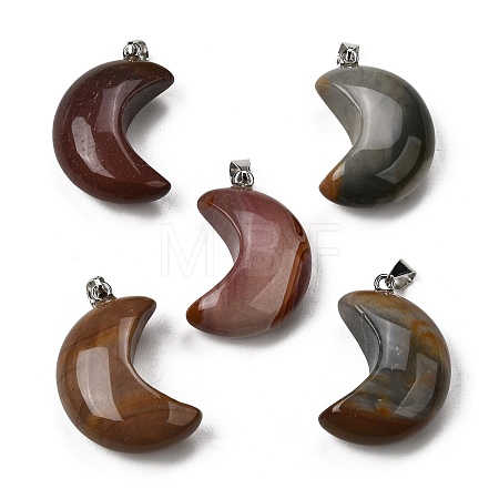 Natural Picasso Jasper/Polychrome Jasper Pendants G-F820-02H-1