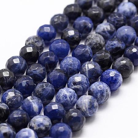 Natural Sodalite Beads Strands G-D840-19-10mm-1
