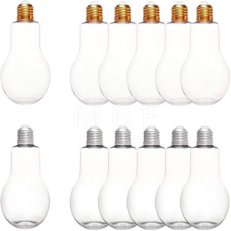 Creative Plastic Light Bulb Shaped Bottle AJEW-NB0001-72-1