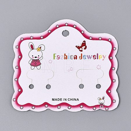 Cardboard Paper Jewelry Display Cards for Hair Ties Storage CDIS-N004-12-1