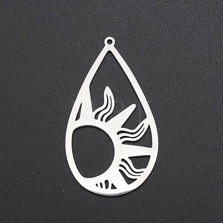 Non-Tarnish 201 Stainless Steel Pendants STAS-S105-LA214-1