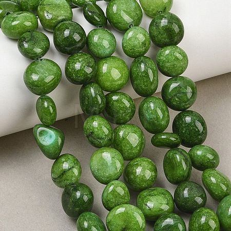Dyed Natural White Jade Beads Strands GG-CBACF26-B01-07-1