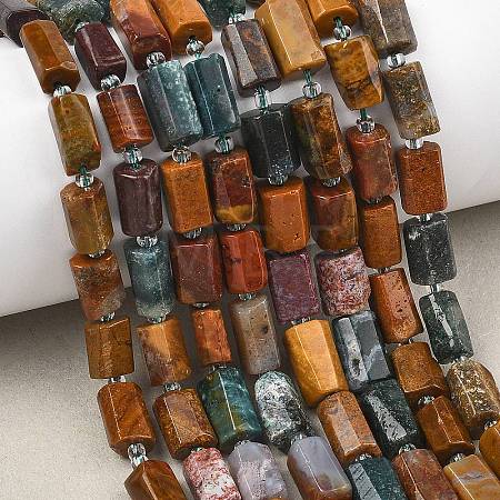 Natural Ocean Jasper Beads Strands G-H352-A01-03-1
