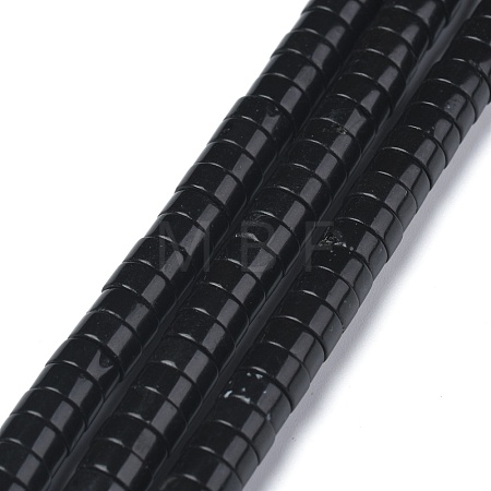 Natural Black Onyx Beads Strands G-Z006-C32-1