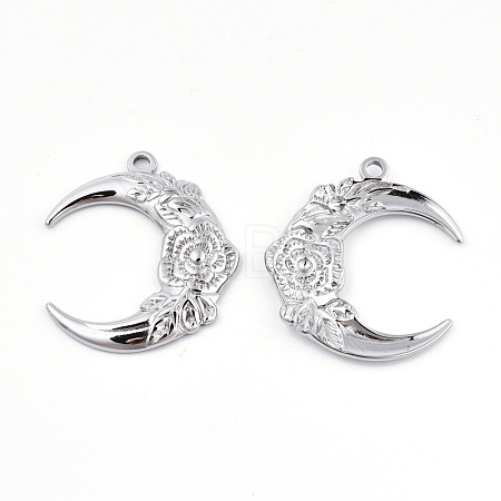 Non-Tarnish 201 Stainless Steel Pendants STAS-N098-066P-1