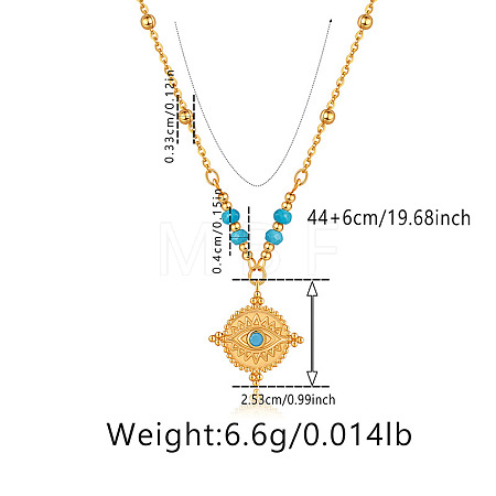 Boho Brass Pendant Necklaces for Women WG41E8B-01-1