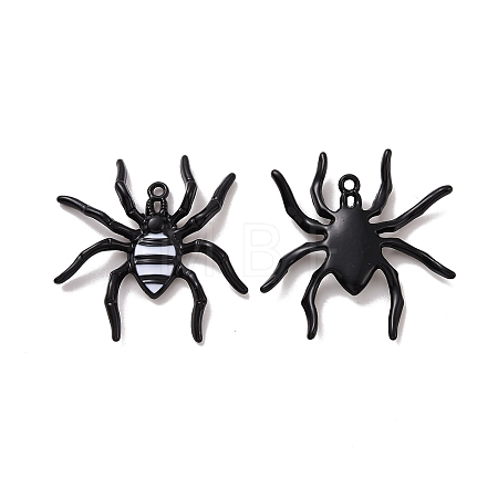 Halloween Rack Plating Alloy Enamel Pandants PALLOY-O109-56EB-1