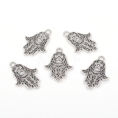 Tibetan Style Alloy Pendants X-TIBEP-G026-01AS-1