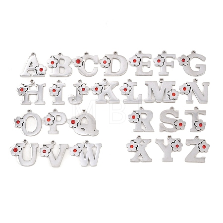 304 Stainless Steel Rhinestone Pendants Sets STAS-B123-03P-1