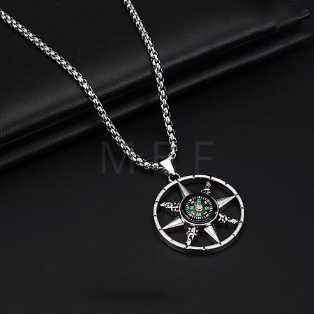 Alloy Pendant 201 Stainless Steel Chain Necklaces for Men FS-WG1D596-04-1