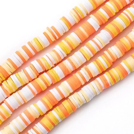 Handmade Polymer Clay Beads Strands CLAY-R089-6mm-T02B-09-1