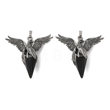 Natural Obsidian Pendants GG-C001-02I-1