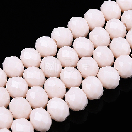 Opaque Solid Color Glass Beads Strands EGLA-A034-P1mm-D33-1