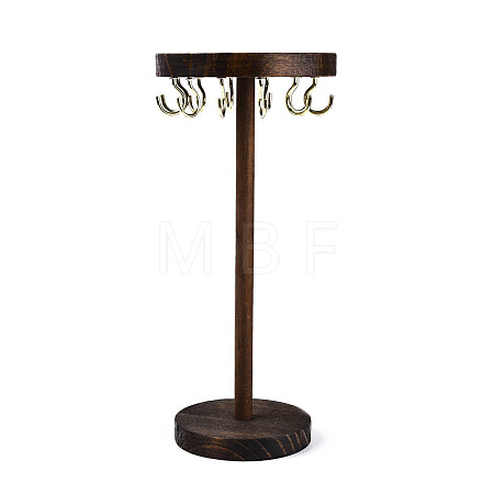 Flat Round Wooden Eyeglasses Organizer Holder ODIS-T002-01A-01-1