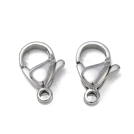304 Stainless Steel Lobster Claw Clasps SA-CBAF1D5-25P-B-1