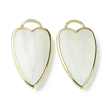 Natural White Moonstone Pendants G-O204-02J-1