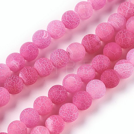 Natural Weathered Agate Beads Strands G-P414-A01-1