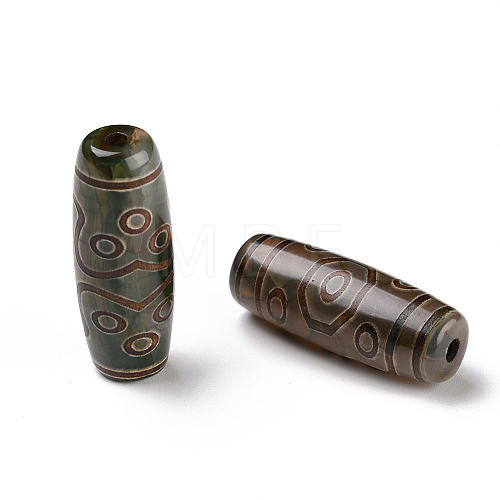 Tibetan Style dZi Beads TDZI-E004-23-1