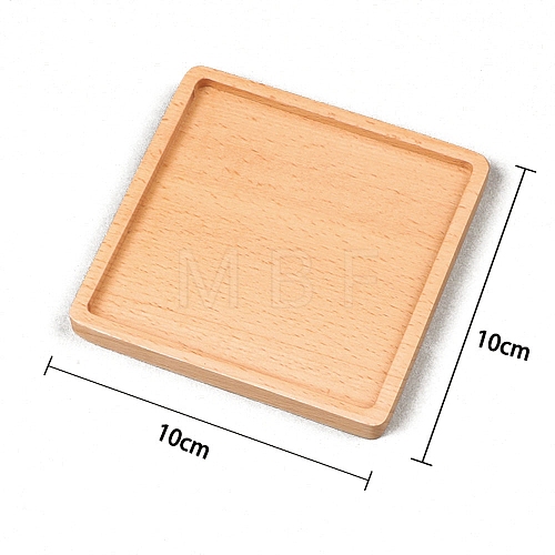 Square Wood Mosaic Base PW-WG55259-10-1