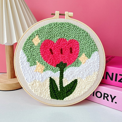 DIY Punch Embroidery Beginner Kits for Beginners PW-WG207F1-30-1