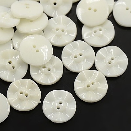 Acrylic Sewing Buttons BUTT-E073-C-01-1