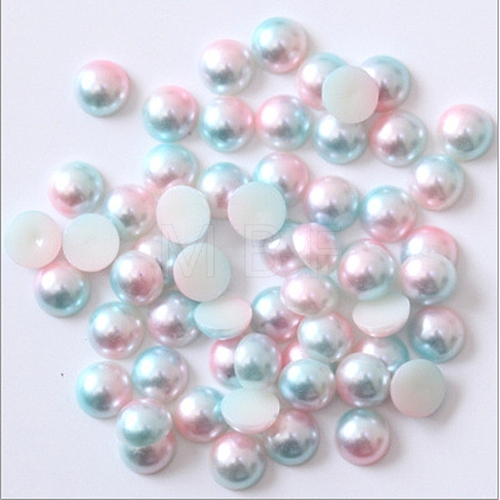 ABS Plastic Imitation Pearl Cabochons MRMJ-R085-055C-1