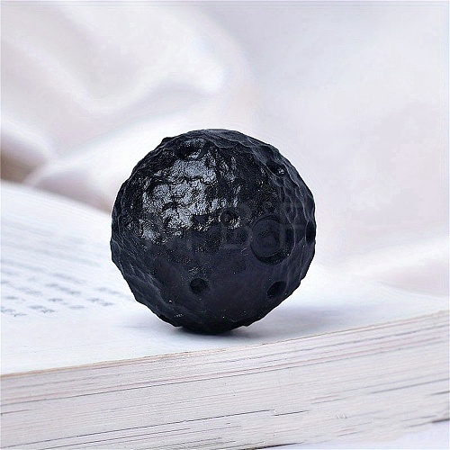 Moon Meteorite Natural Obsidian Crystal Ball PW-WG23337-06-1