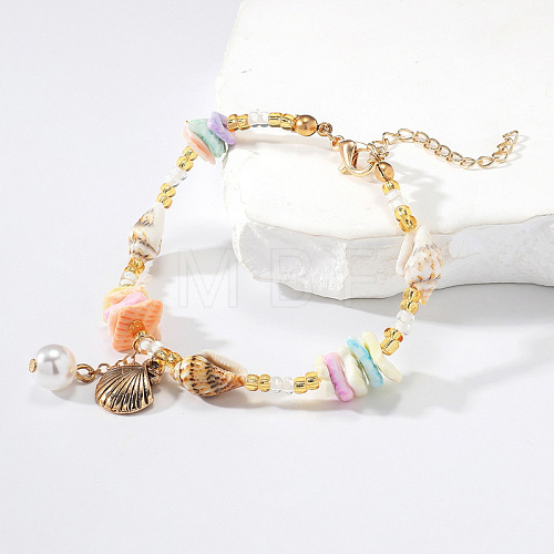 Bohemian Shell Bead Bracelets EM2615-4-1