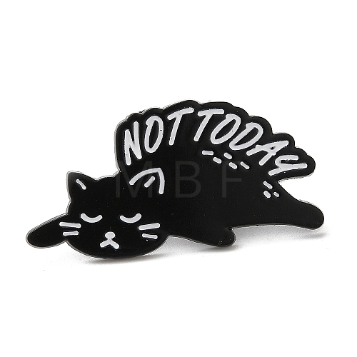 Lying Cat Enamel Pins JEWB-H017-04EB-04-1